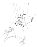 Side Discharge Chute Model Diagram and Parts List for 20810 3000001-3999999 - 1983 Toro Lawn Mower