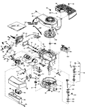 Engine Diagram and Parts List for 20810 3000001-3999999 - 1983 Toro Lawn Mower