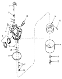 Carburetor Diagram and Parts List for 20810 4000001-4999999 - 1984 Toro Lawn Mower