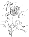 Rewind Starter Diagram and Parts List for 20810 4000001-4999999 - 1984 Toro Lawn Mower