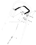 Traction Control Assembly Diagram and Parts List for 20810 4000001-4999999 - 1984 Toro Lawn Mower