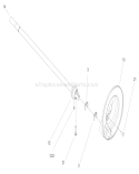 Part Location Diagram of 100-1512 Toro Shaft-Pivot