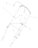 Hp Handle Assembly Diagram and Parts List for 20805 200000001-200999999 - 2000 Toro Lawn Mower