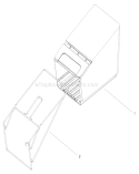 Part Location Diagram of 100-1518-03 Toro Bag Frame Assembly