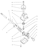Part Location Diagram of 100-1514 Toro Shaft-Output