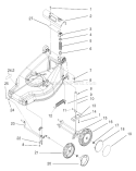 Part Location Diagram of 100-1525 Toro Bracket-Cable, Traction