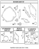 Gasket Assembly Diagram and Parts List for 20814 220000001-220999999 - 2002 Toro Lawn Mower
