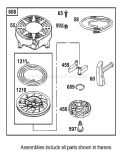Starter Assembly Diagram and Parts List for 20814 230000001-230999999 - 2003 Toro Lawn Mower