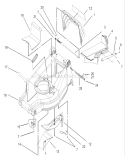 Deck, Kickers and Recycler Plug Diagram and Parts List for 20814 230000001-230999999 - 2003 Toro Lawn Mower