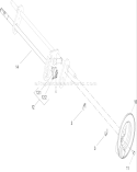 Rear Axle Assembly Diagram and Parts List for 20816 240000001-240999999 - 2004 Toro Lawn Mower