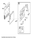 Air Cleaner Assembly Diagram and Parts List for 20817 210001001-210999999 - 2001 Toro Lawn Mower