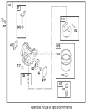 Carburetor Overhaul Kit Diagram and Parts List for 20817 210001001-210999999 - 2001 Toro Lawn Mower
