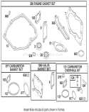 Gasket Assembly Diagram and Parts List for 20817 210001001-210999999 - 2001 Toro Lawn Mower