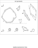 Engine Gasket Set Diagram and Parts List for 20093 280000001-280999999 - 2008 Toro Lawn Mower