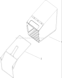 Part Location Diagram of 104-7560-03 Toro Bag Frame Assembly