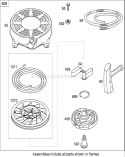 Starter Assembly Diagram and Parts List for 20093 280000001-280999999 - 2008 Toro Lawn Mower