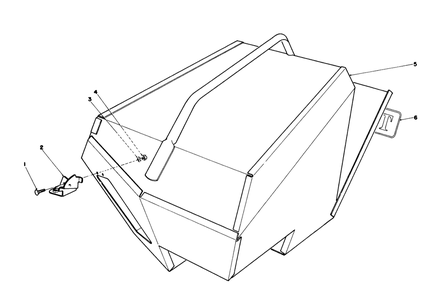 Steel Grass Catcher (Model 22099) Diagram and Parts List for 22015 6000001 - 6999999 Toro Lawn Mower