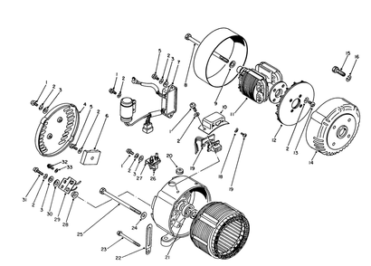 Generator Assembly Diagram and Parts List for 62018 3000001 - 3999999 Toro Generator