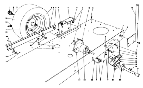 Rear Axle Assembly Diagram and Parts List for 56155 4000001 - 4999999 Toro Lawn Tractor