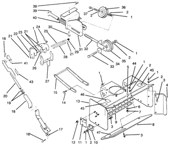 Part Location Diagram of 79-3202-03 Toro Bracket-Idler