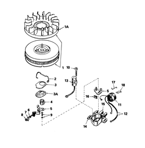 Magneto No. 611030 Diagram and Parts List for 38052 5000001 - 5999999 Toro Snow Blower