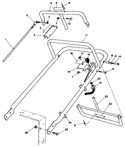 Handle Assembly Diagram and Parts List for 30108 4000001 - 4999999 Toro Lawn Tractor Accessories