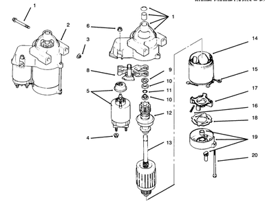 Starting System Diagram and Parts List for 30191 590001 - 599999 Toro Lawn Tractor Accessories