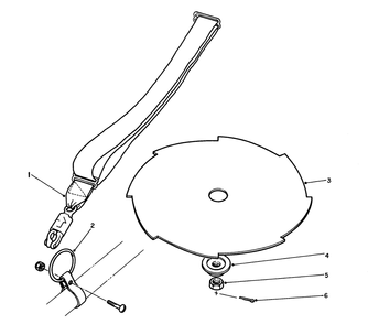 Metal Blade Kit 46-8380 (Optional) Diagram and Parts List for 51616 3000001 - 3999999 Toro Trimmer