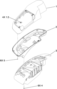 Rh Console Assembly Diagram and Parts List for 74923TE (290000001-290999999)(2009) Toro Lawn Mower