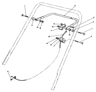Control Assembly Diagram and Parts List for 20588 8000001 - 8999999 Toro Lawn Mower