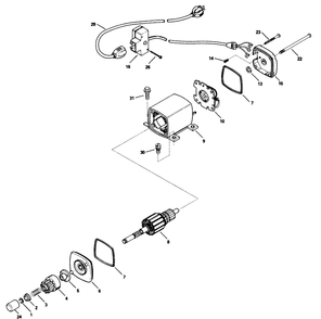 Electric Starter Motor Kit No. 37-4810 Diagram and Parts List for 38080 8000001 - 8999999 Toro Snow Blower