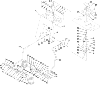 Traction Control Assembly Diagram and Parts List for 22972 402461470 - 404709999 Toro Lawn Tractor Accessories