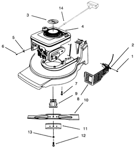 Engine Assembly Diagram and Parts List for 20903BC 4900001 - 4999999 Toro Lawn Mower