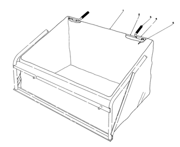 Leaf Bag Model No. 59123 (Optional) Diagram and Parts List for 56170 6000001 - 6999999 Toro Lawn Tractor Accessories
