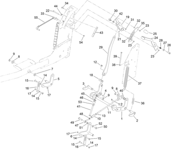 Decklift Assembly Diagram and Parts List for 79553 (311000001-311999999)(2011) Toro Lawn Mower