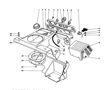 Control Panel & Shrouding Assembly Diagram and Parts List for 38180 7000001 - 7999999 Toro Snow Blower