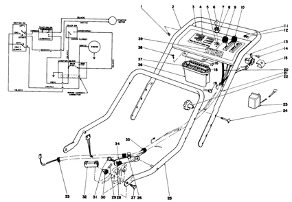 Handle Assembly (Model No. 20673) Diagram and Parts List for 20562 7000001 - 7999999 Toro Lawn Mower