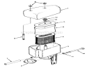 14hp Engine Air Cleaner Assembly Diagram and Parts List for 22-14O502 2000001-2999999 - 1992 Toro Lawn Tractor