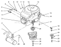 Engine And Clutch Assembly Diagram and Parts List for 22-14O502 2000001-2999999 - 1992 Toro Lawn Tractor