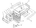 Part Location Diagram of 88-2781 Toro Hood & Grill Assembly