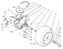 Rear Wheel And Transmission Assembly Diagram and Parts List for 22-14O502 2000001-2999999 - 1992 Toro Lawn Tractor