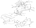 14hp Engine Governor Linkage & Cover Assembly Diagram and Parts List for 22-14O502 2000001-2999999 - 1992 Toro Lawn Tractor