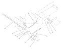 Brake Pedal Assembly Diagram and Parts List for 22-14OE01 1000001-1999999 - 1991 Toro Lawn Tractor
