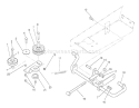 Idler And Pedal Shaft Assembly Diagram and Parts List for 22-14OE01 1000001-1999999 - 1991 Toro Lawn Tractor
