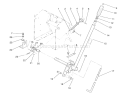 Lift Bar Linkage Assembly Diagram and Parts List for 22-14OE01 1000001-1999999 - 1991 Toro Lawn Tractor