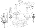 14hp Engine Crankshaft & Camshaft Assembly Diagram and Parts List for 22-14OE02 2000001-2999999 - 1992 Toro Lawn Tractor