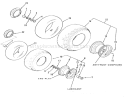 Wheels And Tires Diagram and Parts List for 22-17KE02 1989 Toro Lawn Tractor