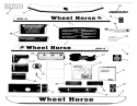 Decals, Miscellaneous Diagram and Parts List for 22-17KE02 1989 Toro Lawn Tractor