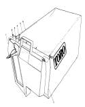 Page H Diagram and Parts List for 22035C 9000001-9999999 - 1989 Toro Lawn Mower