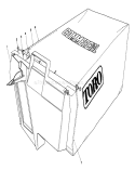 Page G Diagram and Parts List for 22037B 39000001-39999999 - 1993 Toro Lawn Mower